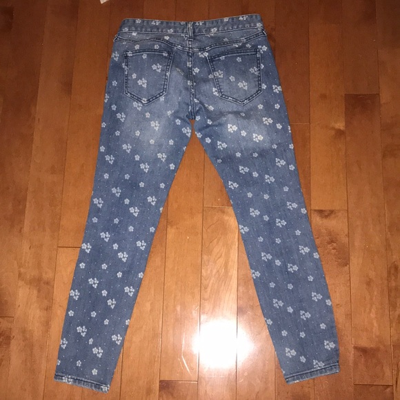 Free People Floral Denim Skinny - Picture 5 of 6